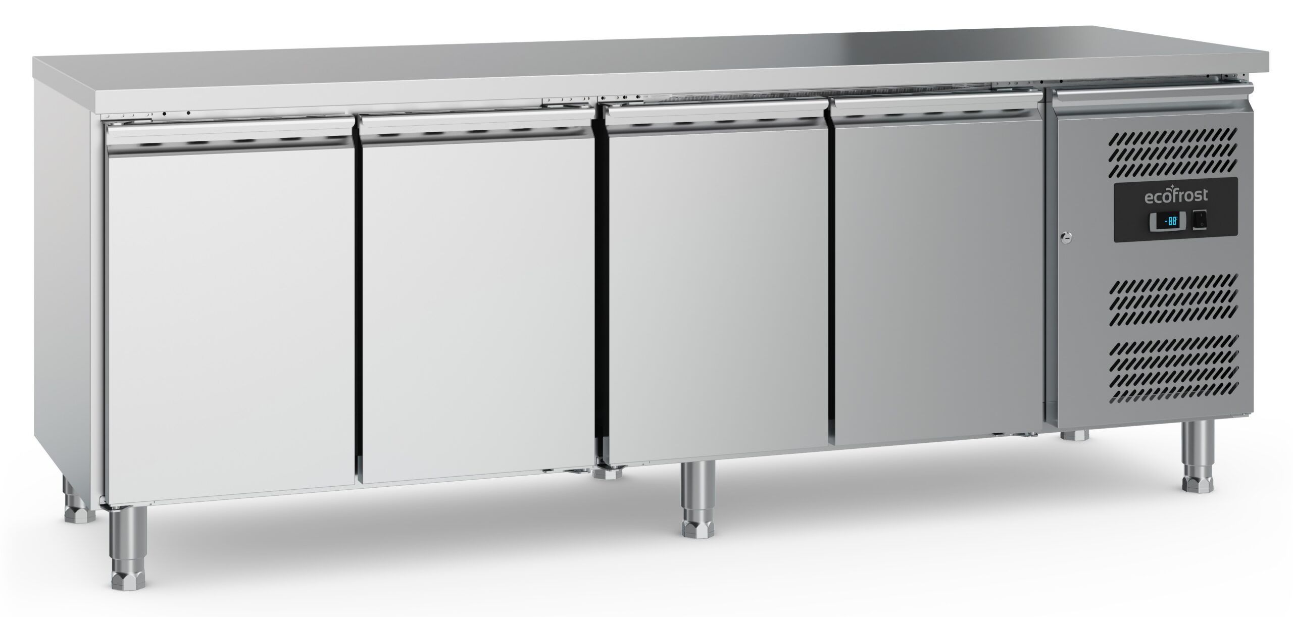 7950.5045-8752 700 Refrigerated Counter 4 Doors With Adjustable Feet - Image 1