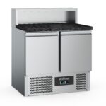 Pizza Counter 2 Doors 5x1/6GN Container Black Granite Worktop
