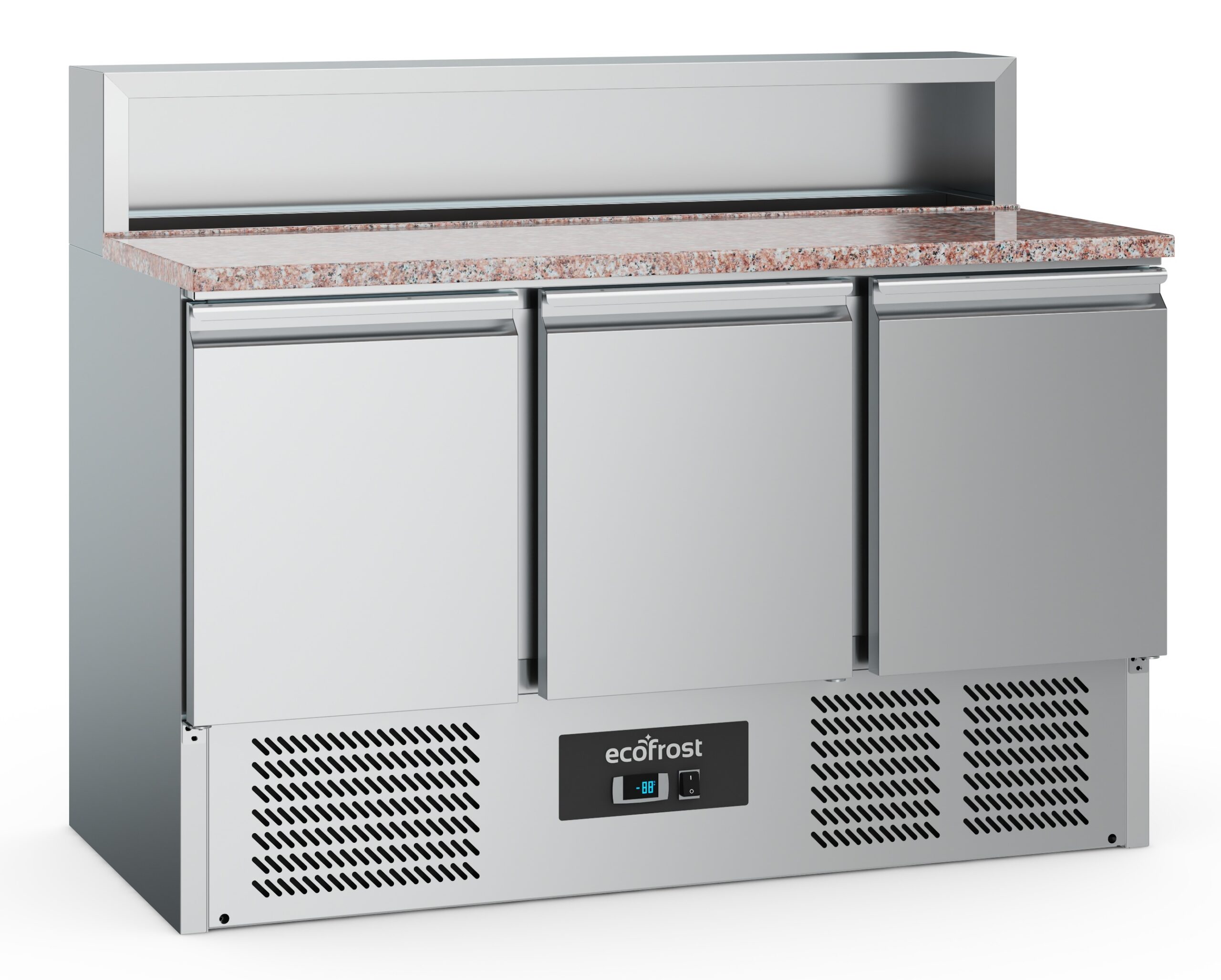 7950.5095-8765 Pizza Counter 3 Doors 8x1/6GN Container - Image 1