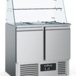 Refrigerated Saladette With Glass Cover 2 Doors