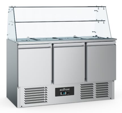 Refrigerated Saladettes With Glas 3 Doors