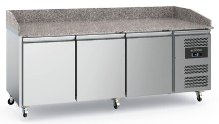 Pizza Counter 3 Doors With Wheels