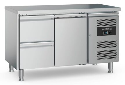 700 Refrigerated Counter 1 Door And 2 Drawers With Adjustable Feet