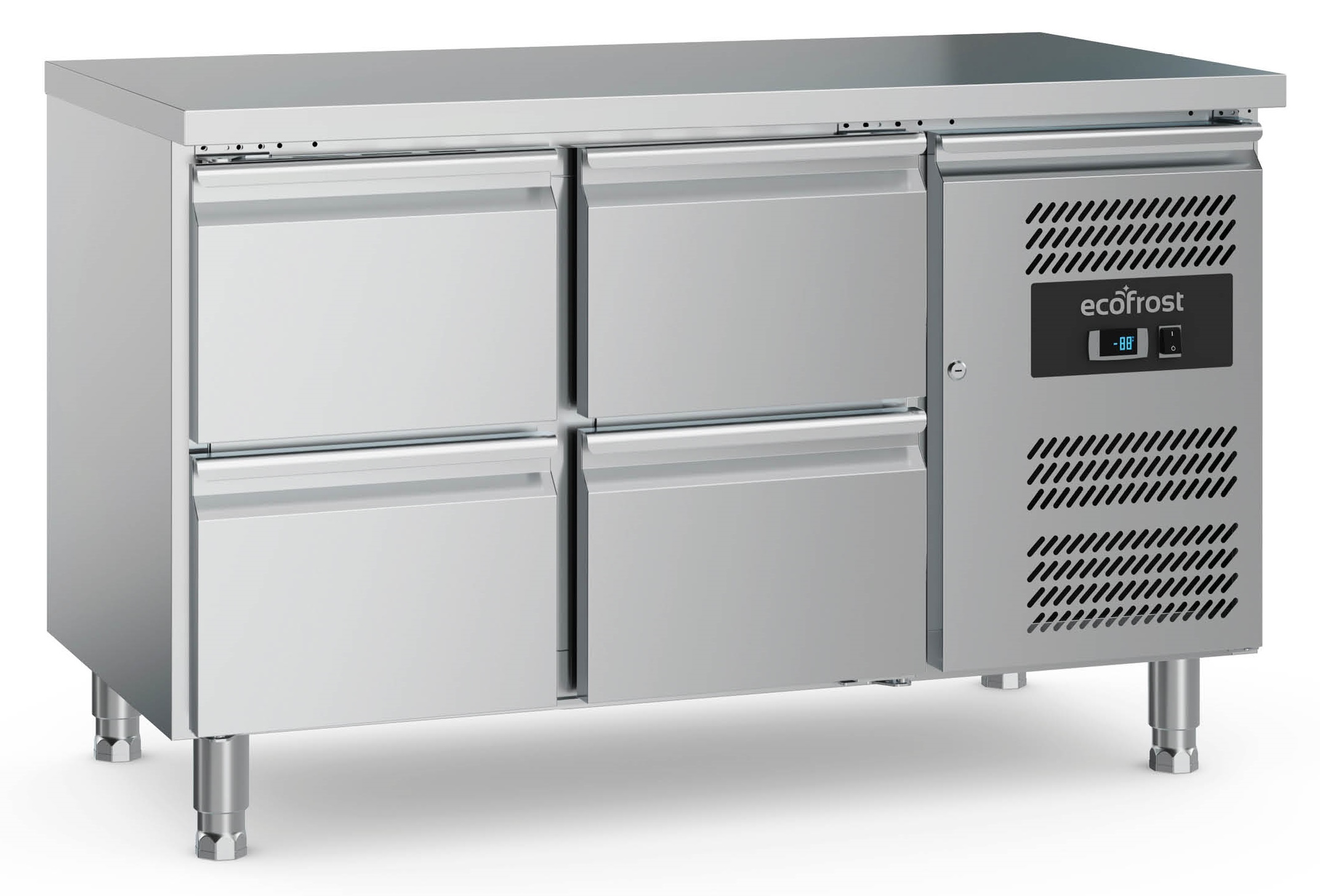 7950.5170-8870 700 Refrigerated Counter 4 Drawers With Adjustable Feet - Image 1